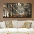 thumbnail image 6 of Forest Canvas Wall Art Living Room Wall Decor Large Nature Unframed Pictures Canvas Artwork Contemporary Wall Art Modern Landscape Foggy Sunshine for Kitchen Office Home Decoration, 6 of 9