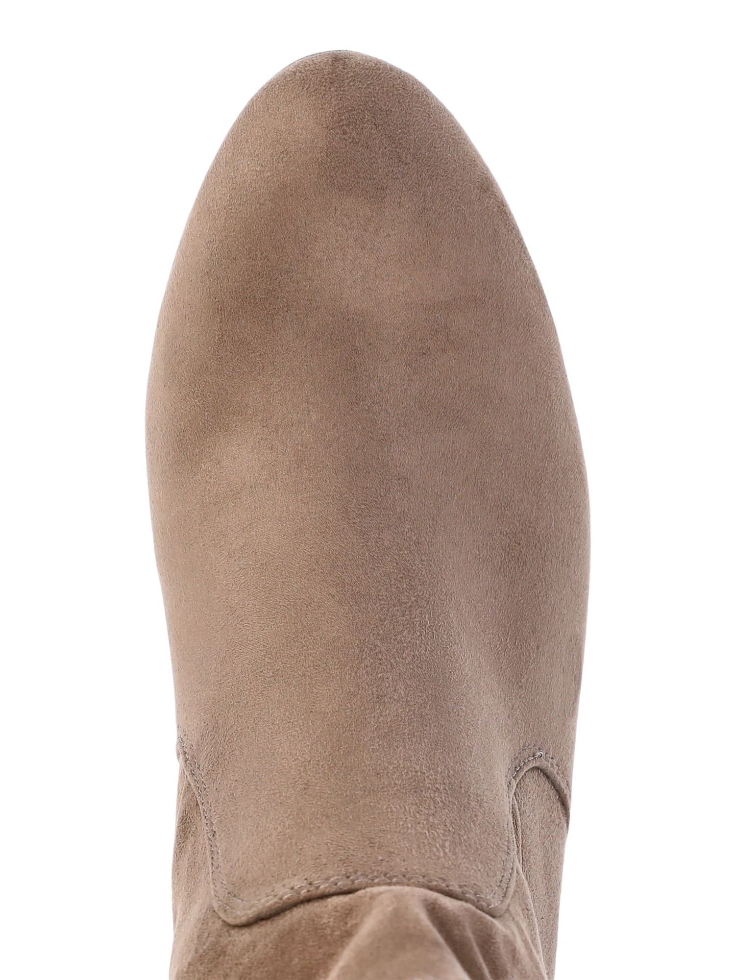 Time and Tru Women's Faux Suede Block Heel Boots