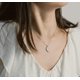 thumbnail image 4 of Collar de luna creciente con colgante de plata esterlina de alto pulido para joyería de mujer Ormromra WMZY-430, 4 of 6