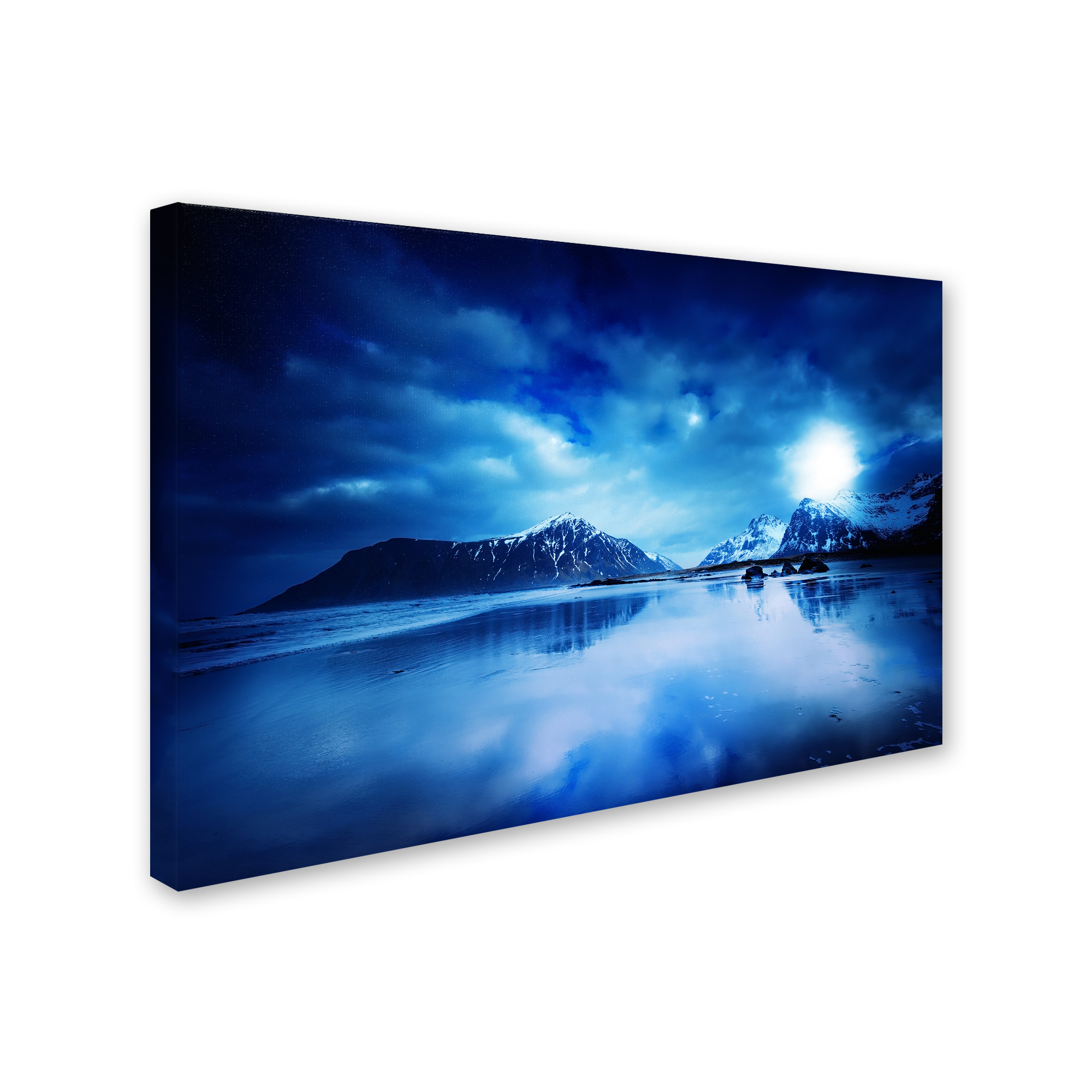 Trademark Fine Art "Lofoten Blues" Canvas Art by Philippe Sainte-Laudy