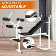 Zimtown Home Barbell Olympic Weight Bench, Folding & Adjustable, with