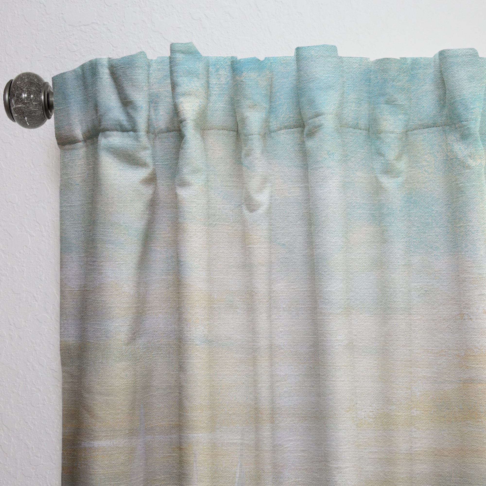 Designart 'Sunrise Boat I' Nautical & Coastal Curtain Panel