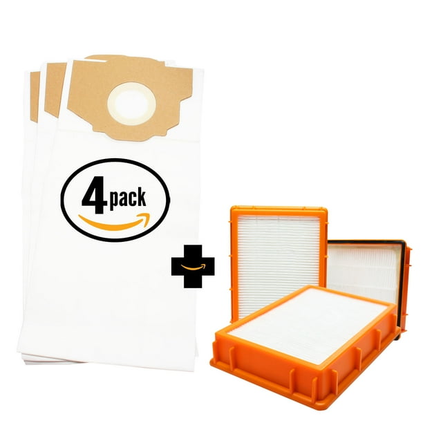 12 Replacement Eureka Boss SmartVac 4870MZ Vacuum Bags & 3 HEPA Filter Compatible Eureka Style