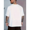 thumbnail image 2 of Camiseta de manga corta con cuello redondo para hombre con estilo simple y versión regular de moda, camiseta transpirable casual y cómoda para vacaciones de primavera y verano, ropa de hombre., 2 of 6