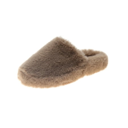 

Ferndule Women Cozy House Shoe Winter Warm Lightweight Fuzzy Bedroom Slipper Casual Fluffy Clog Slippers Khaki 5