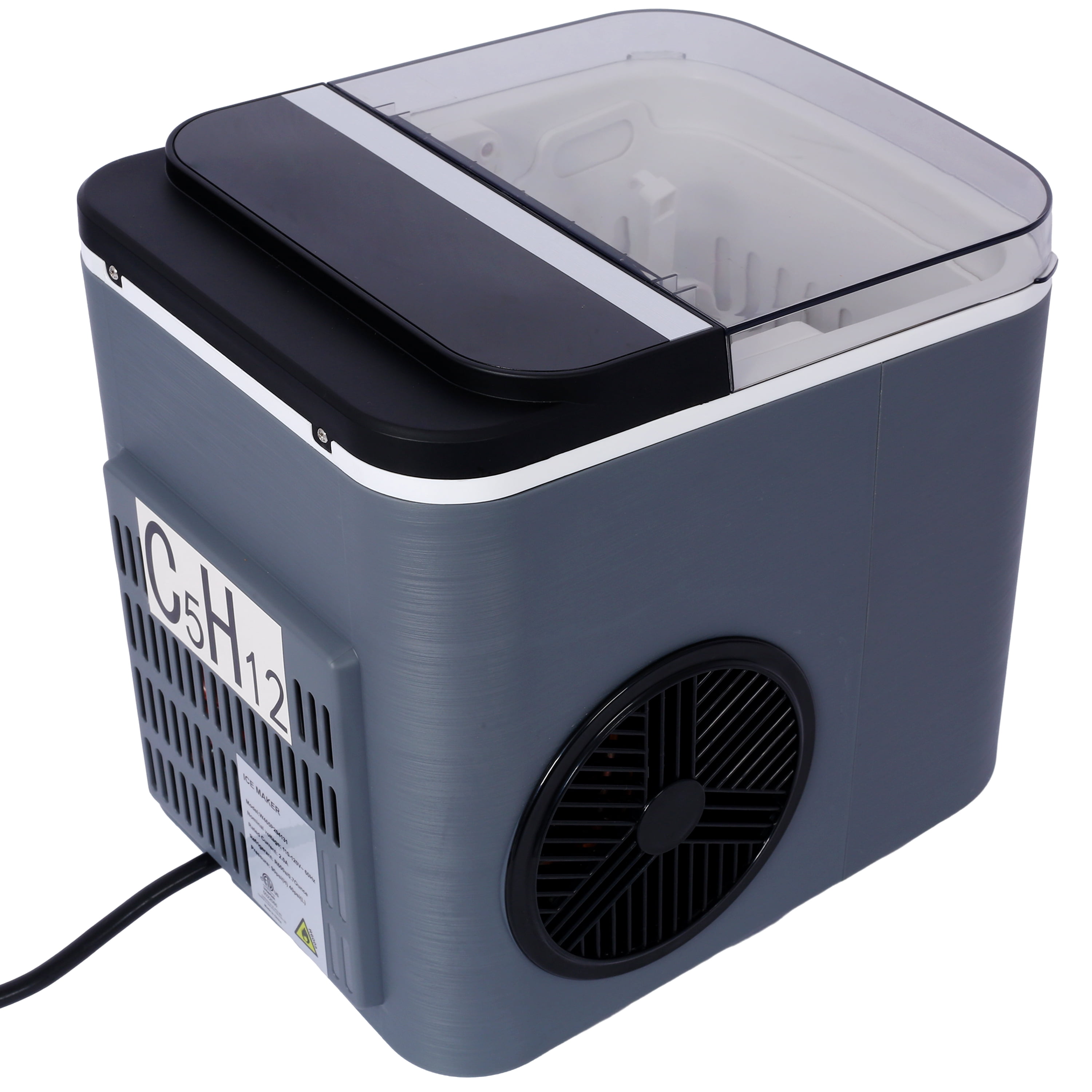 Ice Maker Countertop, Portable Ice Machine, Self-Cleaning Ice Makers with Basket and Scoop, 9 Cubes in 6 Mins, 26 lbs per Day, Ideal for Home, Kitchen,