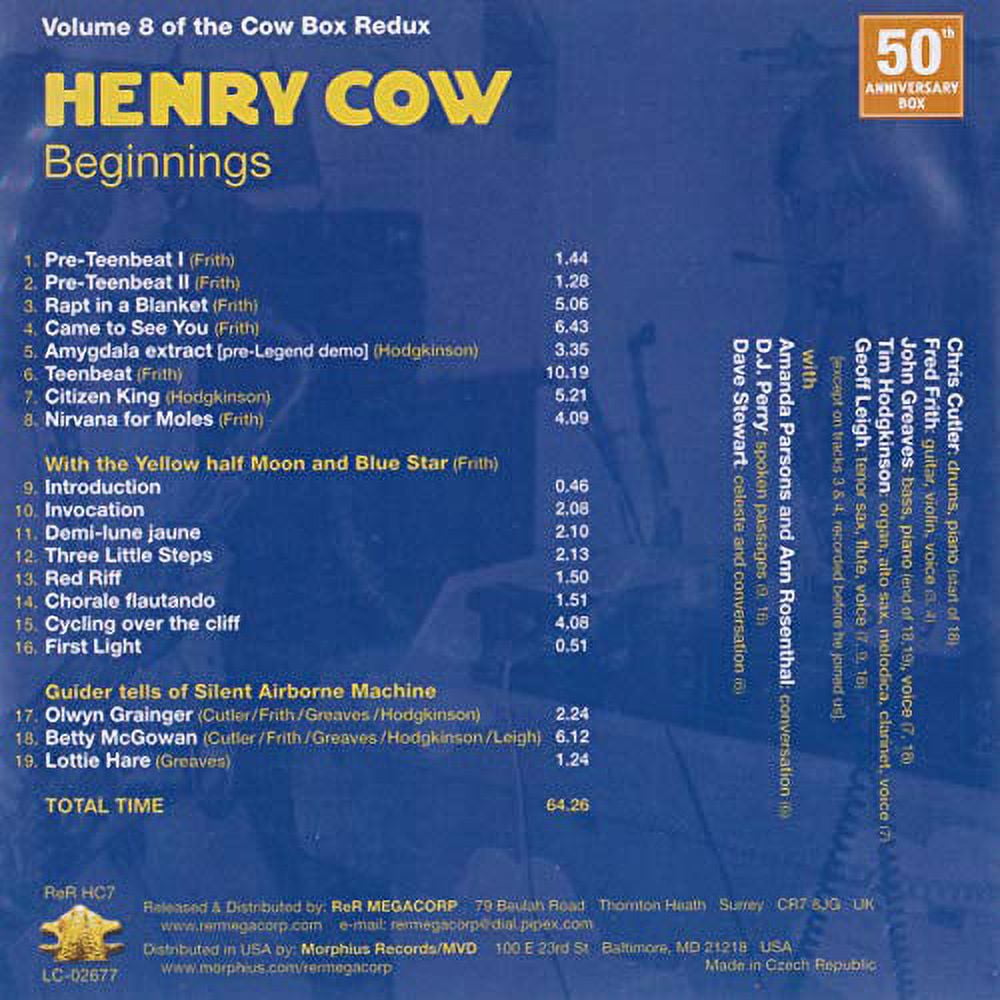 HENRY COW - Henry Cow Box Redux: The Complete Henry Cow