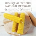 thumbnail image 2 of Beeswax Taper Candles 10 Pcs, Handmade Natural Organic Pure Honeycomb-Cotton Wick–Luxury Premium Beeswax Decorative Candles Taper-1Box, 2 of 5