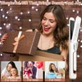 thumbnail image 2 of B-Qtech 2-in-1 Hair Straightener and Curling Iron, Ionic Ceramic Styling Tool with 360° Cooling Air, Hair flat iron (White), 2 of 7