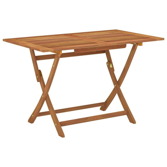 vidaXL Outdoor Dining Table Folding Garden Patio Table Solid Eucalyptus Wood