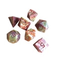 thumbnail image 4 of 7 piezas de dados poliédricos bicolores D8 D10 (0-9) D10 (10-90) D12 D20 7 dados digitales para MTG RPG favores de juguete par Hugo Dados poliédricos, 4 of 10