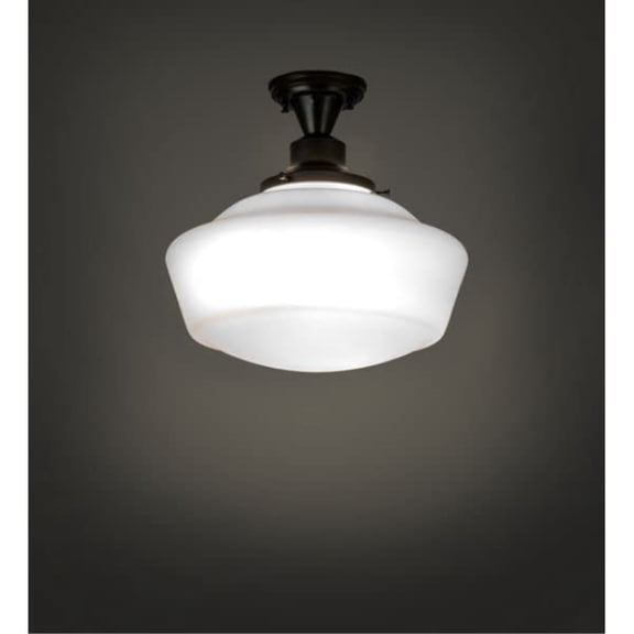 16" Wide Revival Schoolhouse Flushmount