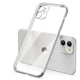 thumbnail image 3 of Luxury Plating Square Frame Silicone Transparent Case on For iPhone 11 12 13 14 15 Pro Max X XR XS Max 7 Plus Clear Back Cover, 3 of 5