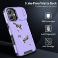 thumbnail image 5 of Case for iPhone 17 6.3-inch,Compatible with MagSafe, Built In Slide Camera Cover Heavy Duty ShockProof Protective Case,Purple,For iPhone 17, 5 of 9
