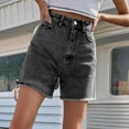 thumbnail image 5 of Women's Jean Shorts High Waisted Size 14 Casual Shorts Fashion High-Waisted Jeans, 5 of 7