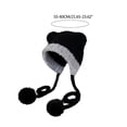 thumbnail image 5 of Teens Knit Windproof Hat with Pompoms Decor Outdoor Cat Ear Hat for Women, 5 of 15