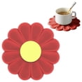 thumbnail image 1 of Silicone Mat,Hot Pot Holder for Table & Countertop,Non-Slip & Heat Resistant Modern Kitchen Hot Pads for Coffee Mugs Cups,Round Pot Holders,Silicone Pot Protectors,Protect Countertop,Red,1PC,6.7", 1 of 1