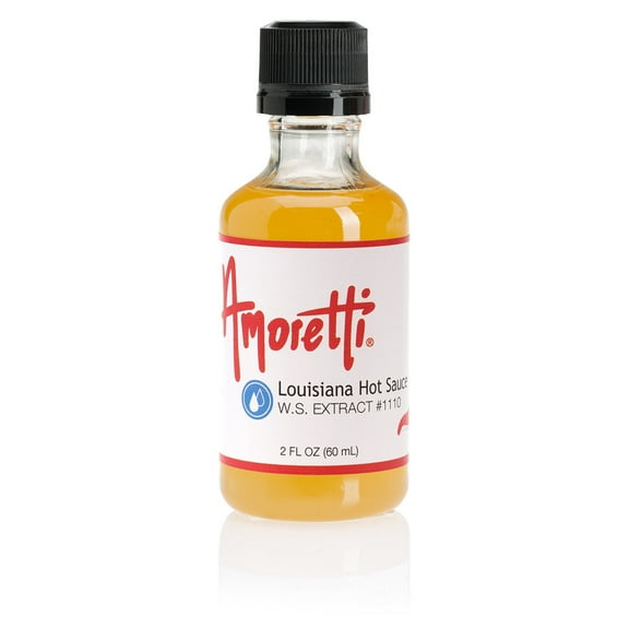Amoretti - Louisiana Hot Sauce Extract Water Soluble 2 oz - Highly Concentrated & Perfect For Pastry, Savory, Brewing, and more, Preservative Free, Vegan, Kosher Pareve, Keto Friendly