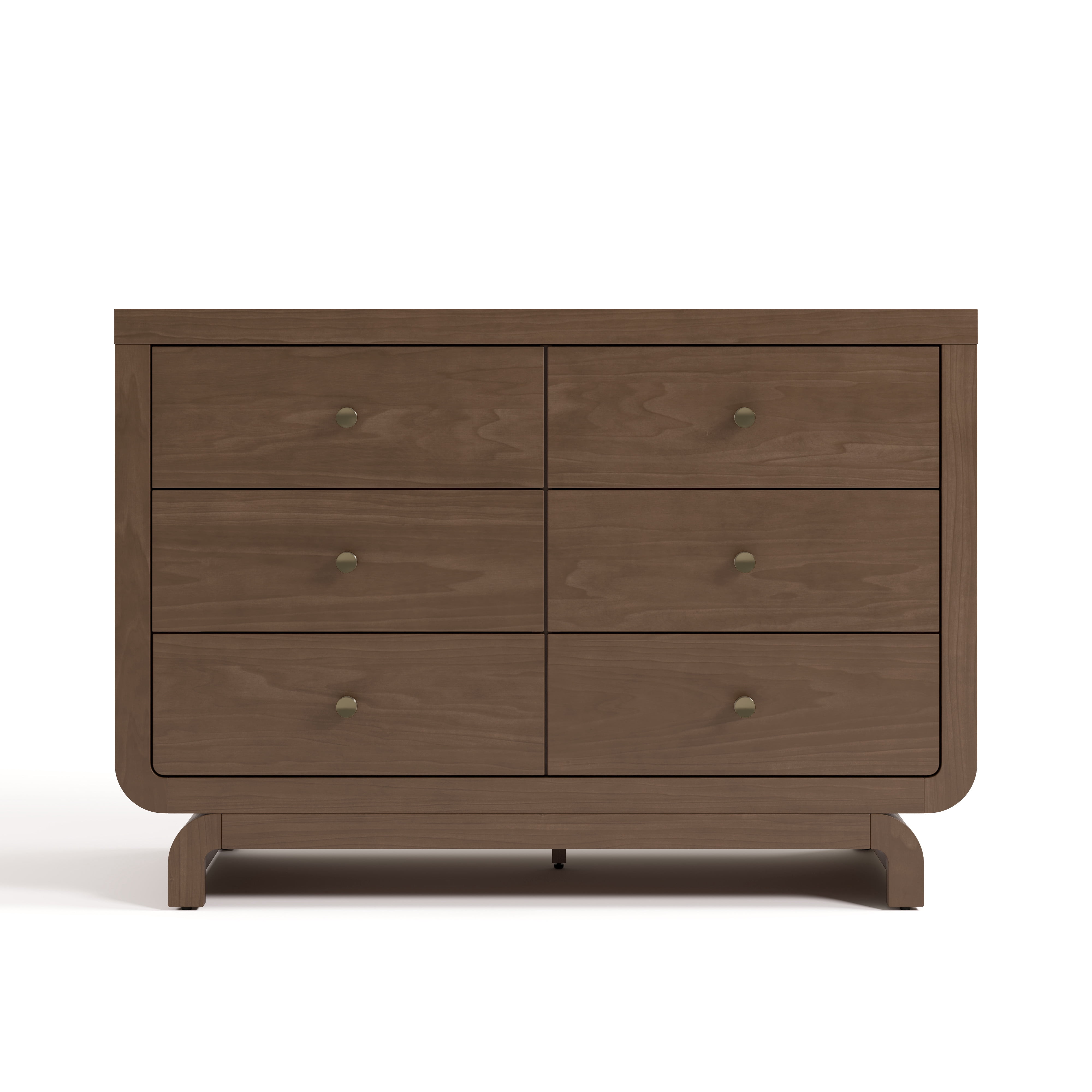 Art of Nursery by Storkcraft Santorini 6 Drawer Nursery Double Dresser, Hazelnut