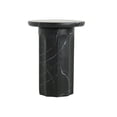 thumbnail image 6 of Elion Outdoor Patio Round Side Table, Concrete, MGO, Black Marble Design, 6 of 6