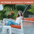thumbnail image 3 of SDJPOI Outdoor Loveseat Cushion Set, 48‘‘ x 24‘’ Waterproof Couch Love Seat for Bench & Swing, 3 of 6