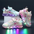 thumbnail image 2 of Kids Led Luminous Shoes Sneakers Flashing Children Girls Light Up Trainers Size, 2 of 5