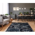 thumbnail image 2 of Linon Home DÃ©cor Vintage Area Rug or Runner Collection, Navy and Beige, 8' x 10', 2 of 3