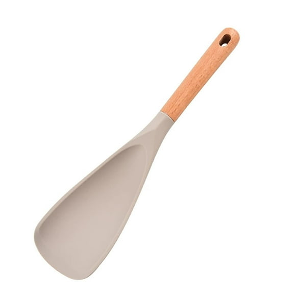 Silicone Scraper Kitchen Spoon for Non-Stick Pan Baking and Ergonomic Cooking Utensils with -Use Silicone Spatula and Stirrer