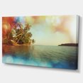 thumbnail image 2 of Plage Tropicale Sereine avec Palmiers - Impression sur Toile d'Art du Bord de Mer, 2 of 3