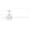 thumbnail image 5 of Modern 52-in 4-Blade Brushed Chrome LED Ceiling Fan with Light and Remote Control - 52", 5 of 5