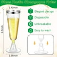 300 Pcs Plastic Champagne Flutes Bulk, 4.5 oz Clear Disposable