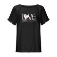thumbnail image 4 of Camiseta de manga corta estampada casual para mujer OAVQHLG3B Store  lin121212, 4 of 5
