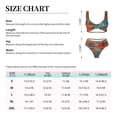 thumbnail image 6 of Wukai Mandala Colorful Women's Bikini Set Two Piece,wimsuit High Waisted V Neck Twist Front Adjustable Spaghetti Straps Bathing Suit-Large, 6 of 7