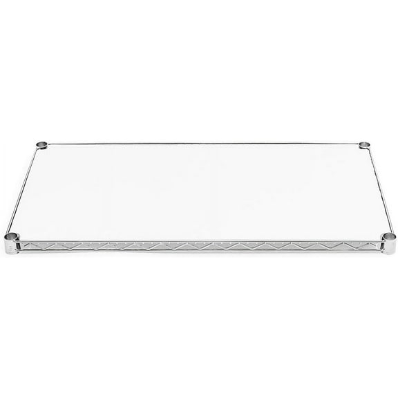 Shelving Inc. 24" d x 54" w Poly Wire Shelf Liners, White, 4 Count