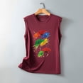thumbnail image 4 of DailyTrove Women's Colorful Fish Graphic Tank Top - Polyester Casual Summer & Beach Wear, Vibrant for Vacations, 4 of 5