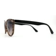 thumbnail image 5 of Womens Classy Iconic Boyfriend Style Horn Rim Sunglasses Beige Tortoise Smoke, 5 of 5