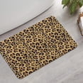 thumbnail image 2 of Brown and Black Leopard Print Bathroom Rugs Mat,Non Slip Microfiber Bathroom Rug,Rubber Backing,Soft Bathroom Mats for Bathroom Floor,Tub and Shower,17x27in(43x68cm), 2 of 5