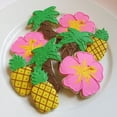 thumbnail image 4 of Juego de 5 cortadores de galletas de acero inoxidable para hornear galletas, moldes con forma de flamenco, cactus, piña y árbol para masa de fondant, dulces y repostería., 4 of 5