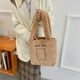 thumbnail image 5 of Bolso de hombro de felpa con estampado de osito a la moda, bolso de invierno para mujer (caqui) Tmvgtek Para estrenar, 5 of 9