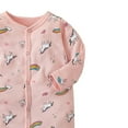 thumbnail image 3 of WIBACKER Newborn Baby Footed Pajamas 100% Cotton Infant Baby Snap Sleepers for Sleep and Play Footies 0-12 Months - Unicorn, 3 of 6
