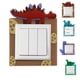 thumbnail image 2 of Billuyoard Cubierta protectora de enchufe de interruptor de luz a prueba de agua, pegatina de pared de dibujos animados, decoración de Panel de Decoración del hogar No.01, 2 of 6