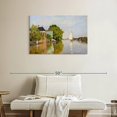 thumbnail image 2 of Elephant Stock Houses On The Achterzaan 1871 Wall Art - Horizontal Canvas Wall Art - Living Room Wall Decor - Places Canvas - Green And Gray Decor By Claude Monet - 36" x 24", 2 of 8