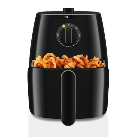 

Turbo Fry Air Fryer with Adjustable Temp Control Black 5 Qt practical