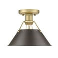 thumbnail image 1 of Golden Lighting - Orwell - 1 Light Flush Mount 8 Inches Tall and 10 Inches, 1 of 1