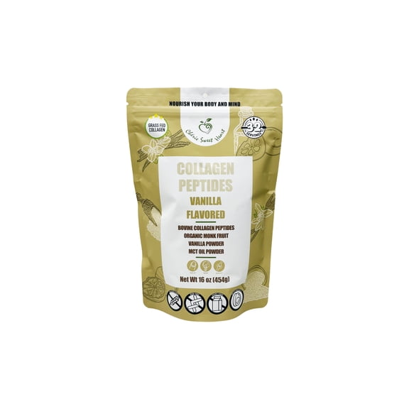 Cherie Sweet Heart Collagen Peptides Hydrolyzed Powder, 9 g, 32 Servings, Vanilla