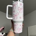 thumbnail image 3 of Coquette Bows 40oz Tumbler: Girly Stainless Steel Quencher, 3 of 3