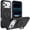 Black, variant on For iPhone 18 Pro Max Phone Case Magnetic 360° Rotating Holder Drop Protector Cover,Blue,For iPhone 18 Pro Max