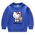 thumbnail image 3 of Hello Kitty ropa para niños nuevas niñas moda algodón más suéter de terciopelo niño Casual engrosamiento cálido bebé invierno dibujos animados Tops, 3 of 5