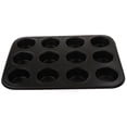 thumbnail image 1 of Bandeja De Magdalenas Para Horno Magdalena Molde Para Hornear Molde Antiadherente Utensilios Para Hornear 6/12 Tazas 12 agujeros grande negro Baoblaze Mini Cake Pan, 1 of 8