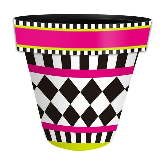 Briarwood Lane Neon Checkerboard Small Planter